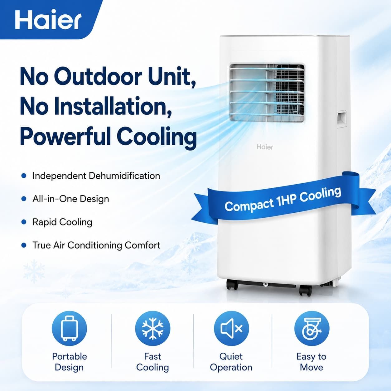 Haier KY-14/J 1匹移动空调