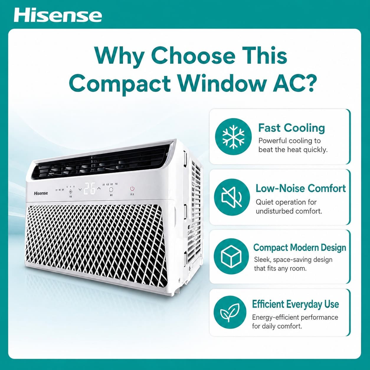 Hisense 小1匹窗式空调